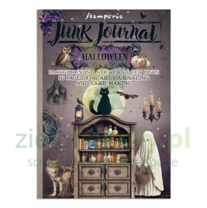 Zestaw papierów do scrapbookingu i dodatków Junk Journal Stamperia Halloween