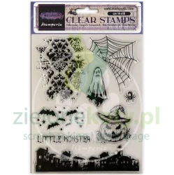 Stempel Stamperia Halloween damask pajęczyna