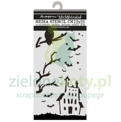 Szablon maska Stamperia 3D 12x25cm Stamperia nietoperze nawiedzony dom