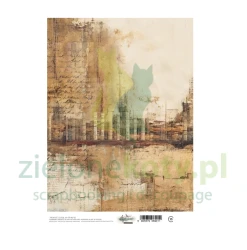Papier ryżowy Alchemy Of Art A4 In the Library tło książki