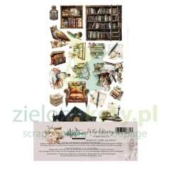 Zestaw papierów do scrapbookingu 15x30 Alchemy Of Art In the Library dodatki do wycinania