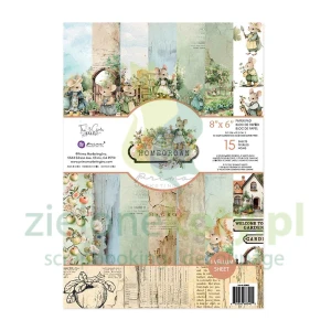 Zestaw papierów do scrapbookingu 15x20 Prima Marketing Homegrown myszki