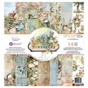 Zestaw papierów do scrapbookingu 30x30 Prima Marketing Homegrown myszki