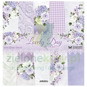 Zestaw papierów do scrapbookingu 30x30 ScrapAndMe Lovely Day IN VIOLET