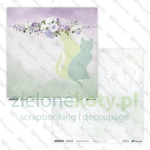 Papier do scrapbookingu 30x30 ScrapAndMe Lovely Day IN VIOLET 07/08