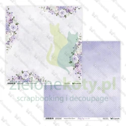 Papier do scrapbookingu 30x30 ScrapAndMe Lovely Day IN VIOLET 09/10