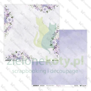 Papier do scrapbookingu 30x30 ScrapAndMe Lovely Day IN VIOLET 09/10