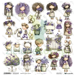 Papier do scrapbookingu 30x30 ScrapAndMe dodatki do wycinania Kids 1 dzieci