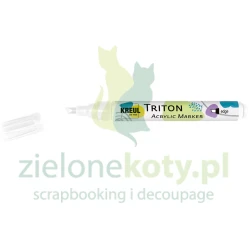 Marker Kreul Triton Acrylic Marker White edge tip biały szeroka końcówka