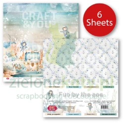 Zestaw papierów do scrapbookingu 30x30 Craft &You Fun by the sea 