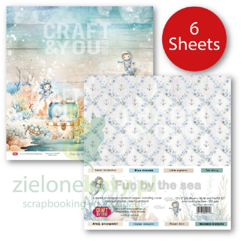 zestaw papierów do scrapbookingu 30x30 Fun By The Sea cps-fun30 6.jpg