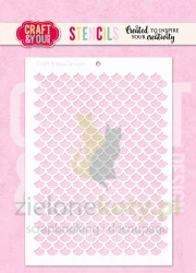 Szablon maska Craft&You 10x15cm Scale Pattern łuski