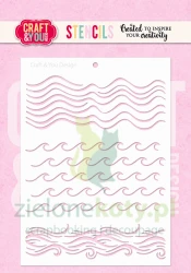 Szablon maska Craft&You 10x15cm Waves fale 