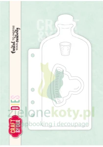 Wykrojnik Craft&You Bottle Journal Base by Bea butelka baza albumu journala