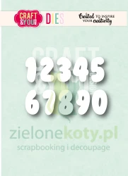 Wykrojnik Craft&You Bubble Numbers cyfry bąbelkowe 