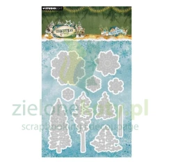 Wykrojnik Studio Light Christmas forest Trees & Snow choinka śnieg