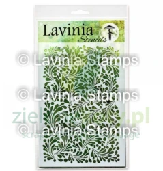Szablon maska Lavinia Stamps 15x21 cm Feather Leaf liście tło