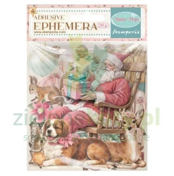 Dodatki papierowe die-cuts Stamperia Ephemera Magic Winter samoprzylepne