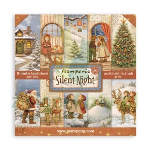 Zestaw papierów do scrapbookingu 20x20 Stamperia Silent Night