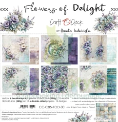 PRZEDSPRZEDAŻ Zestaw papierów do scrapbookingu 30x30 Craft O'Clock Flowers of Delight