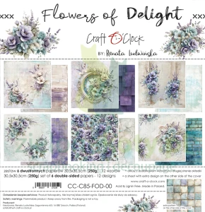 PRZEDSPRZEDAŻ Zestaw papierów do scrapbookingu 30x30 Craft O'Clock Flowers of Delight