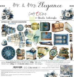 PRZEDSPRZEDAŻ Zestaw dodatków do wycinania Craft O'Clock Mr. & Mrs. Elegance - Elegance