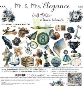 PRZEDSPRZEDAŻ Zestaw dodatków do wycinania Craft O'Clock Mr. & Mrs. Elegance - Hobby