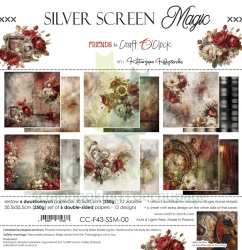PRZEDSPRZEDAŻ Zestaw papierów do scrapbookingu 30x30 Craft O'Clock Silver Screen Magic