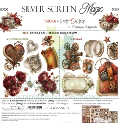 PRZEDSPRZEDAŻ Zestaw dodatków do wycinania Craft O'Clock Silver Screen Magic - Mix