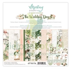 Zestaw papierów do scrapbookingu 20x20 cm Mintay The Wedding Day