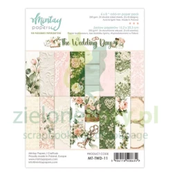 Zestaw papierów do scrapbookingu 15x20cm Mintay The Wedding Day uzupełniający