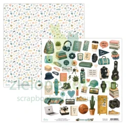 Papier do scrapbookingu 30x30 cm Mintay Teen Spirit elementy do wycinania