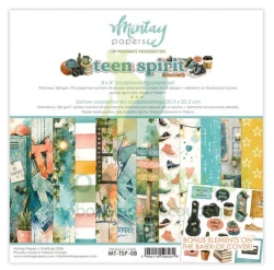 Zestaw papierów do scrapbookingu 20x20 cm Mintay Teen Spirit