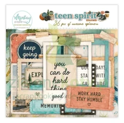 Zestaw dodatków Die Cuts Mintay Teen Spirit papierowe tagi, ramki 36 szt.