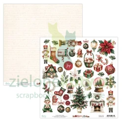 Papier do scrapbookingu 30x30 cm Mintay Season of Joy elementy do wycinania