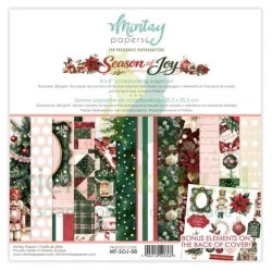 Zestaw papierów do scrapbookingu 20x20 cm Mintay Season of Joy