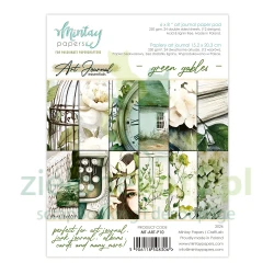 Zestaw papierów do scrapbookingu 15x20cm Mintay Art Journal Green Gables