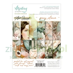 Zestaw papierów do scrapbookingu 15x20cm Mintay Art Journal Peony Silence