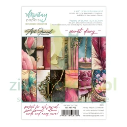 Zestaw papierów do scrapbookingu 15x20cm Mintay Art Journal Secret Diary