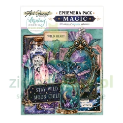 Zestaw dodatków Mintay Art Journal Ephemera Pack Magic 68 szt. etykiety, motyle, eliksiry