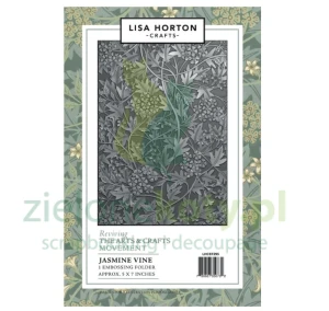 Folder do embosingu 3D Lisa Horton Crafts jasmine vine tło gałazki  jaśmin