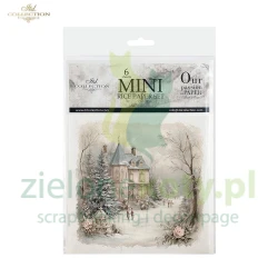 Papier ryżowy ITD Collection 15x15cm 6szt Zimowe miasto