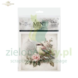 Papier ryżowy ITD Collection 15x15cm 6szt Ptaszki Shabby Chic