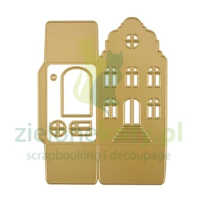Wykrojnik  Vaessen Creative Christmas Village 3D Bell Gable House 12cm kamienica domek