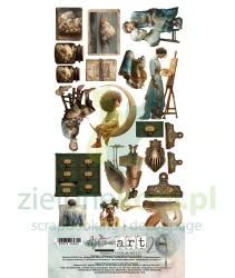 Zestaw papierów 15x30 Alchemy Of Art ART 2 dodatki do wycinania motywy artystyczne