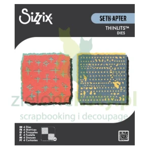 Wykrojnik Sizzix Seth Apter Paper Cutz kwadraty mixed media