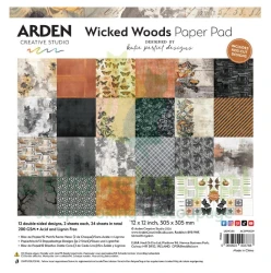 Zestaw papierów do scrapbookingu 30x30 cm Arden Creative Studio Wicked Woods