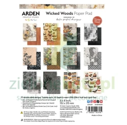 Zestaw papierów do scrapbookingu 15x20 Arden Creative Studio Wicked Woods