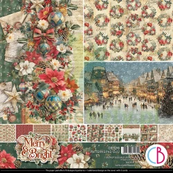 Zestaw papierów 30x30cm Ciao Bella Merry & Bright Patterns Pad