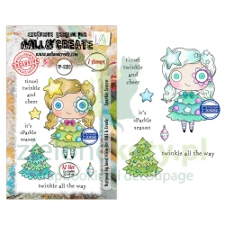 Stempel akrylowy AALL & Create Sparkle Season dziewczynka